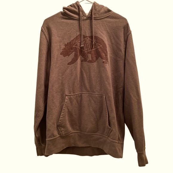 The North Face Men’s Brown Bear Logo Hoodie Sweatshirt Pullover Size Medium - Picture 2 of 9